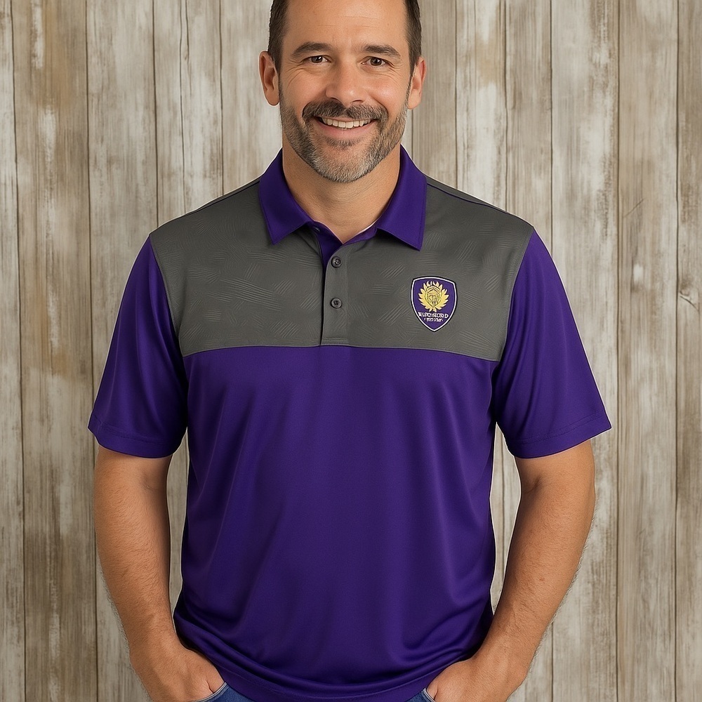Orlando City SC MLS Polo Shirt Purple Gray Athletic Soccer Men’s Small